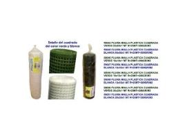 Pluvia malla plastica cuadrada 390gr-m2 blanca 05x05x1 mt r 25mt