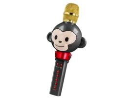 MAXLIFE Micro Karaoke Bluetooth Altifalante Integrado Junior MAXLIFE Monkey Preto