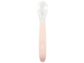 TOM & ZOÉ Colher de Silicone para Bebê Rosa