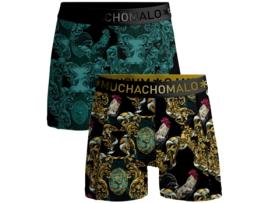 Homens de Boxer de 2 Pacote de 2 Pacote de Galo de Galo MUCHACHO MALO