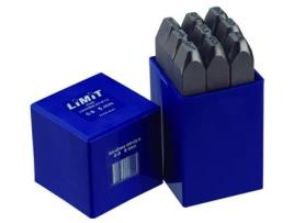 LIMIT 244350708.Conjunto de 9 punções numéricas de baixa pressão em aço/metal 10Mm