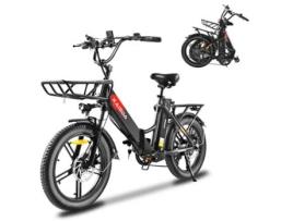 Bicicleta Elétrica KAISDA K201 350W 35Km/H 20'' 20.8Ah Preto