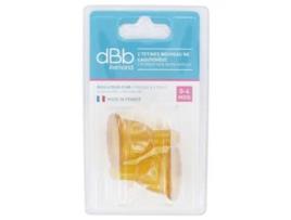 2 tetinas de borracha para recém-nascidos de 0 a 4 meses DBB REMOND