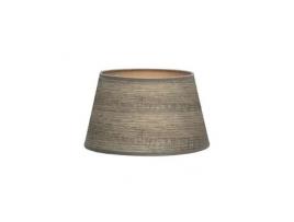 Salma E27 Abajur Madeira Cinza 40Dx30Dx25H Aberto Cônico