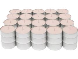 Velas Perfumadas para Chá Vela para Aquecedor de Chá Tealight Duração de 4 5 Horas Cheiro de Morango com Nata COM-FORT HOUSE