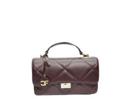 Mala de Mulher CARLA FERRERI Crossbody Cf Vino Pele Vermelho