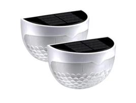 Luzes de cerca solar Luzes decorativas ao ar livre do jardim Luzes de parede impermeáveis