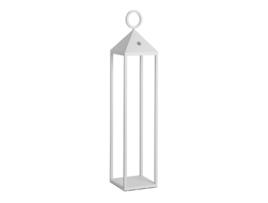 Lanterna Moderna 2.2W Ip54 Led Picnic Recarregável e Regulável H. 67Cm Branco ROSSINI ILLUMINAZIONE