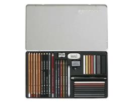 Caixa de Metal de Desenho de Esboço Ultimo 35 Peças BREVILLIER'S CRETACOLOR