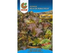 WAM Semillas de Lechuga Hoja Roble Roja Baby Leaf 6 Gr