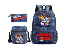 KOHREE Conjunto de Três Peças de Mochila de Estudante Do Mickey Mouse