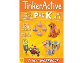 Livro TinkerActive PreK 3in1 Workbook de Nathalie Le Du e Megan Hewes Butler (Inglês)