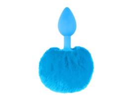 Plug Anal Com Cauda Azul NEON