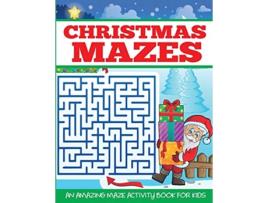 Livro Christmas Mazes Maze Book for Kids de Dylanna Press (Inglês)