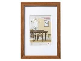 Fiortio Wooden Frame 40X50 Cm Dark Oak Artifical Glass
