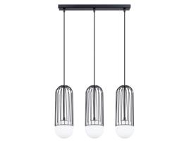 Luminárias Pendentes Brina de Aço Preto 115X54X12Cm SOLLUX LIGHTING