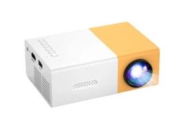 Mini Projetor KLACK Yg300 Hd 600Lm Portátil Compatível 1080P- Amarelo