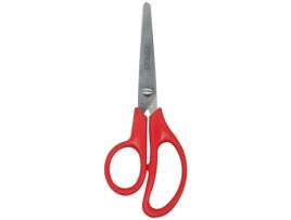 ARDA Fa1206 Tesoura de mesa e artesanato Corte em formato universal em aço inoxidável vermelho