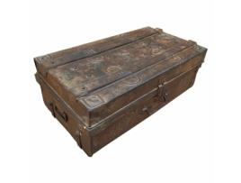 Mala decorativa ALEXANDRA HOUSE LIVING Castanho Ferro Estilo artesanal 38 x 26 x 68 cm
