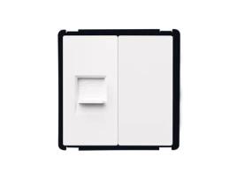 Tomada Telefone Tampa Cega Modern