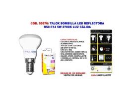 Talox bombilla led reflectora r50 e14 5w 2700k luz calida