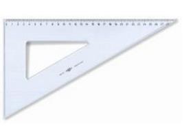 ARDA Squadra 60 30 Cm Uni Line Poliestireno Transparente