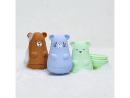 NATTOU Bonecos Banho Verde/Azul/Castanho 12M