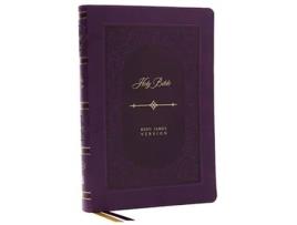 Livro KJV Holy Bible Giant Print Thinline, Purple Leathersoft, Red Letter, Comfort Print King James Version de Thomas Nelson (Inglês)