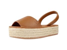Sapatos de Mulher POPA Rosario Tecido Castanho (37)
