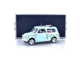 Carro Miniatura Colecionável NOREV 1/18 Fiat 500 Giardiniera 1964 Azul Acquamarina 187742