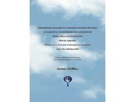 Livro Preliminary Analysis of Changes in Kansas Weather Coincidental to Experimental Operations with a Reich Cloudbuster de James DeMeo (Inglês)