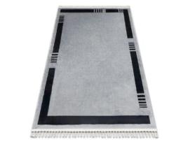 Tapete DYWANY LUSZCZOW Amour Cinza Moldura Moderno Poliéster Cinzento (118x180cm)