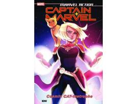 Livro Marvel Action Captain Marvel Cosmic CAT-tastrophe de Sam Maggs (Inglês)