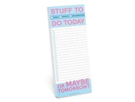 Livro Knock Knock Stuff To Do Today MakeaList Pads de Knock Knock (Inglês)