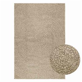 vidaXL Tapete ZIZUR bege 120x170 cm aspeto de juta interior e exterior