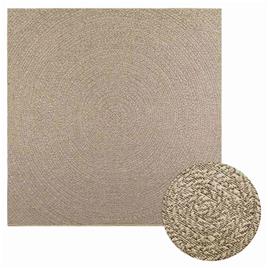 vidaXL Tapete ZIZUR bege 200x200 cm aspeto de juta interior e exterior