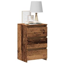 vidaXL Mesa de cabeceira madeira velha 40x35x62,5cm madeira trabalhada