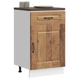 vidaXL Armário cozinha baixo Kalmar madeira artificial madeira velha