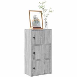 vidaXL Estante 40x24x77 cm derivados de madeira cinzento sonoma