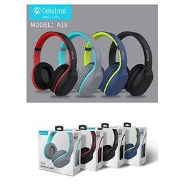 Headphones Celebrat A18 Bluetooth Azul