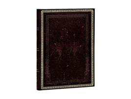 Livro Black Moroccan Midi Lined Hardcover Journal de Lin (Inglês)