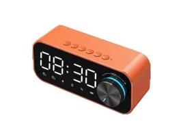 Altifalante Bluetooth Sem Fios S7 Altifalante Despertador Multifunções BDL23 Laranja