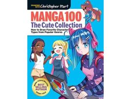 Livro Manga 100 The Cute Collection de Christopher Hart (Inglês)