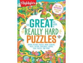 Livro Great Big Book of Really Hard Puzzles de Highlights (Inglês)