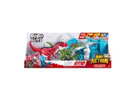 Dino Action T-Rex Raptor e Pteroodactyl ROBOT ALIVE