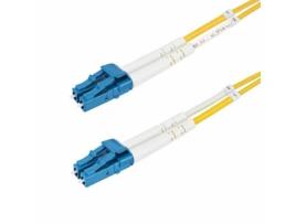 Cabo de fibra ótica duplex Lc para Lc Upc Os2 Singlemode 15M 9/125?m 100G Resistente à curvatura Baixa perda de inserção Cabo Lszh STARTECHCOM