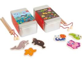 Jogo de Pesca em Caixa Metálica Conjunto de 2 3 Anos SMALL FOOT