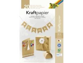 Bloco de Papel FOLIA Kraft Din A4 20 Folhas Classificado
