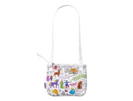 Bolsa de Ombro para Colorir e Aprender para Crianças Contos de Fadas e Lendas EAT SLEEP DOODLE