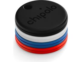 Conjunto de 4 Localizadores de Chaves Bluetooth Inteligentes Prt/Brc/Vrm/Azl One Black White Red Blue CHIPOLO